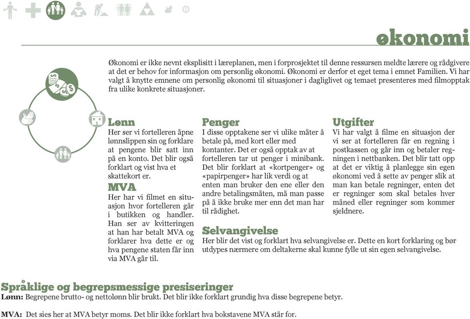 Lonn Her ser vi fortelleren åpne lønnslippen sin og forklare at pengene blir satt inn på en konto. Det blir også forklart og vist hva et skattekort er.