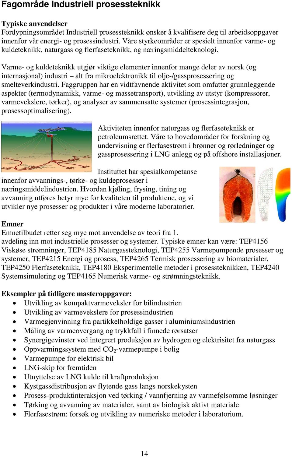 Varme- og kuldeteknikk utgjør viktige elementer innenfor mange deler av norsk (og internasjonal) industri alt fra mikroelektronikk til olje-/gassprosessering og smelteverkindustri.