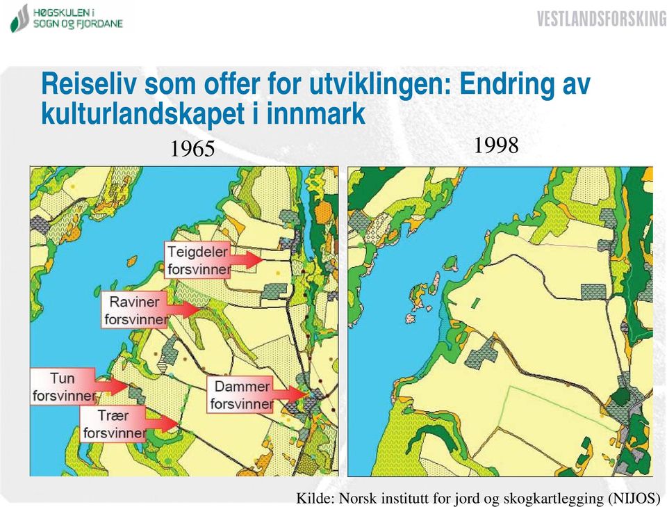 innmark 1965 1998 Kilde: Norsk