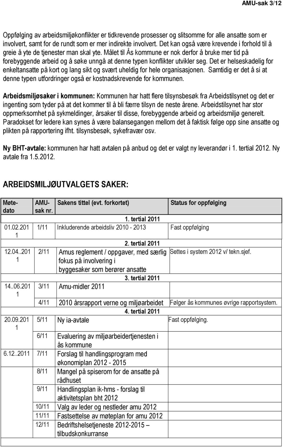 Målet til Ås kommune er nok derfor å bruke mer tid på forebyggende arbeid og å søke unngå at denne typen konflikter utvikler seg.