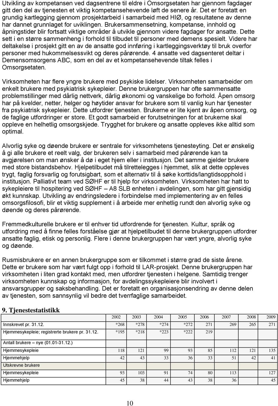 Brukersammensetning, kompetanse, innhold og åpningstider blir fortsatt viktige områder å utvikle gjennom videre fagdager for ansatte.