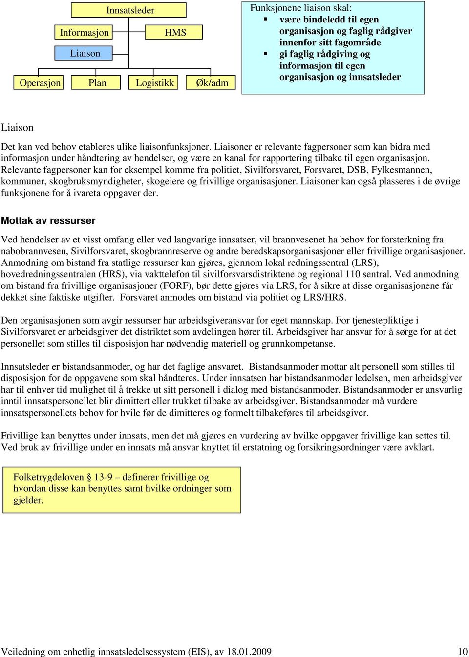 Liaisoner er relevante fagpersoner som kan bidra med informasjon under håndtering av hendelser, og være en kanal for rapportering tilbake til egen organisasjon.