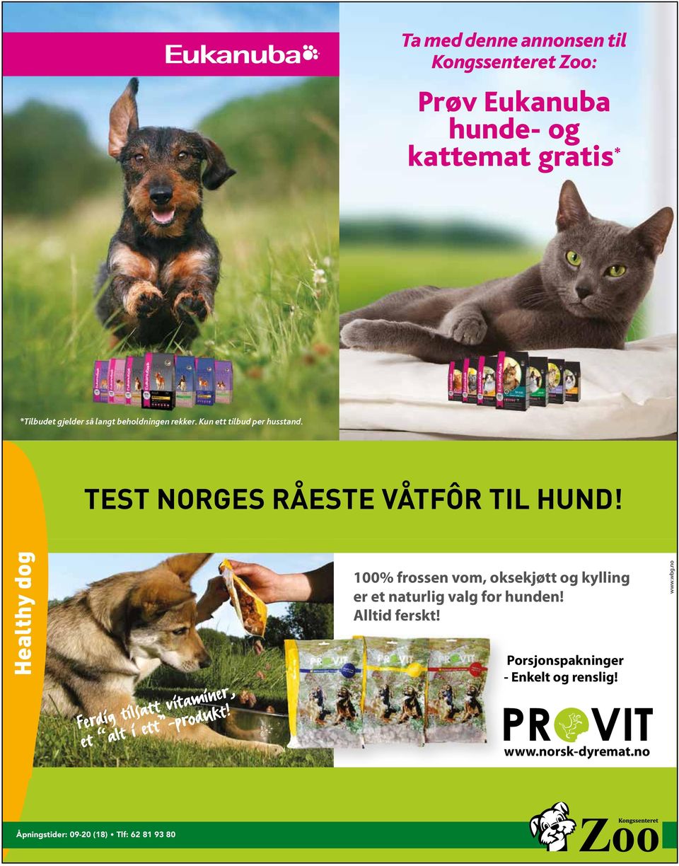 Healthy dog Ferdig tilsatt vitaminer, et alt i ett -produkt!