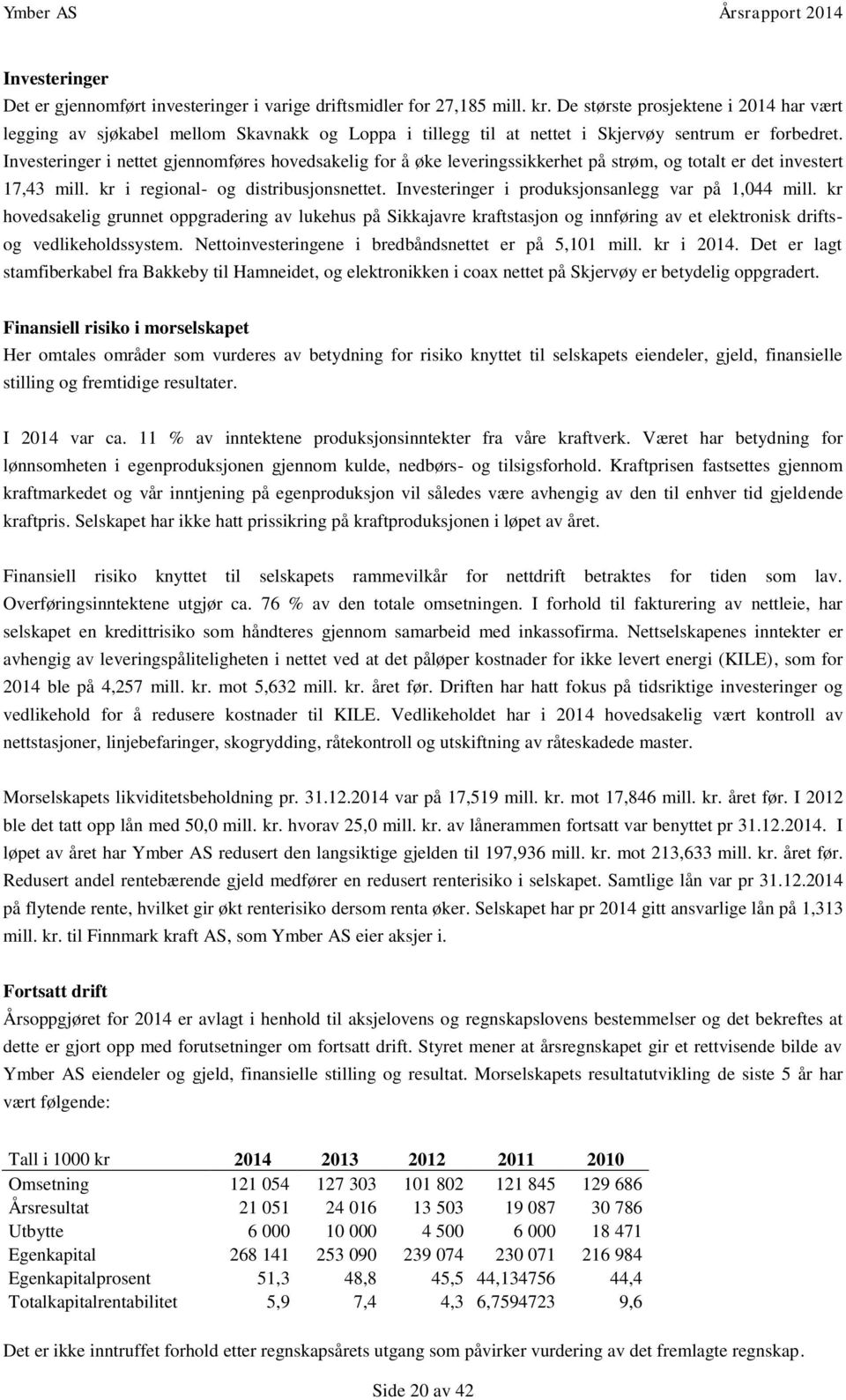 Investeringer i nettet gjennomføres hovedsakelig for å øke leveringssikkerhet på strøm, og totalt er det investert 17,43 mill. kr i regional- og distribusjonsnettet.