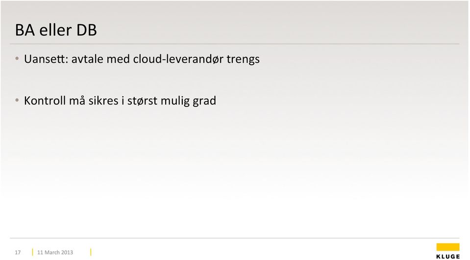 leverandør trengs