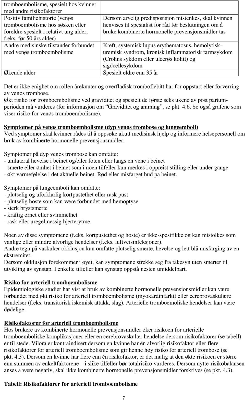 om å bruke kombinerte hormonelle prevensjonsmidler tas Kreft, systemisk lupus erythematosus, hemolytiskuremisk syndrom, kronisk inflammatorisk tarmsykdom (Crohns sykdom eller ulcerøs kolitt) og