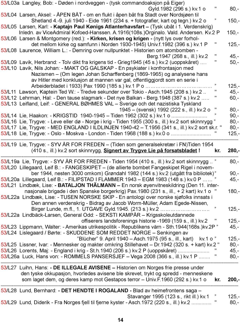 2 o 150,- 53/L05 Larsen, Karl: - Kaptajn Paul Kønigs Atlanterhavsfart (Tysk ubåt i 1. Verdenskrig) Inledn. av ViceAdmiral Kofoed-Hanssen. A.1916(108s.)Orginalo. Vald. Andersen. Kv.