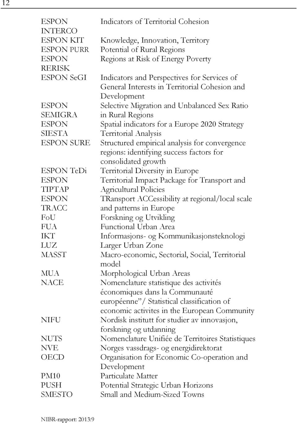 in Territorial Cohesion and Development Selective Migration and Unbalanced Sex Ratio in Rural Regions Spatial indicators for a Europe 2020 Strategy Territorial Analysis Structured empirical analysis