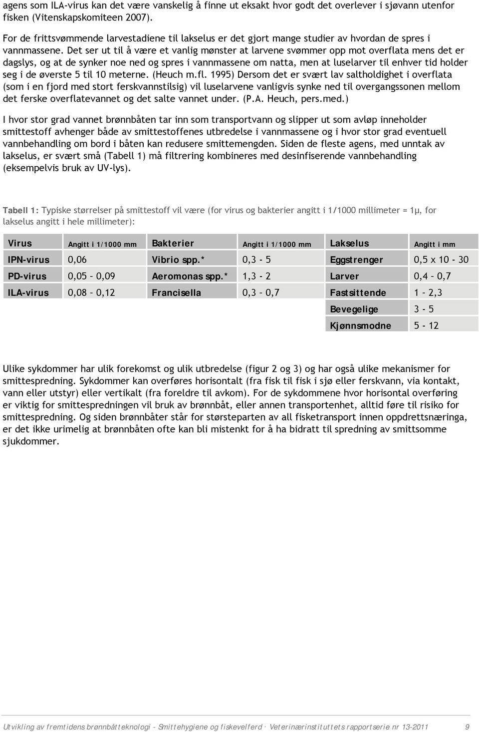 Det ser ut til å være et vanlig mønster at larvene svømmer pp mt verflata mens det er dagslys, g at de synker ne ned g spres i vannmassene m natta, men at luselarver til enhver tid hlder seg i de