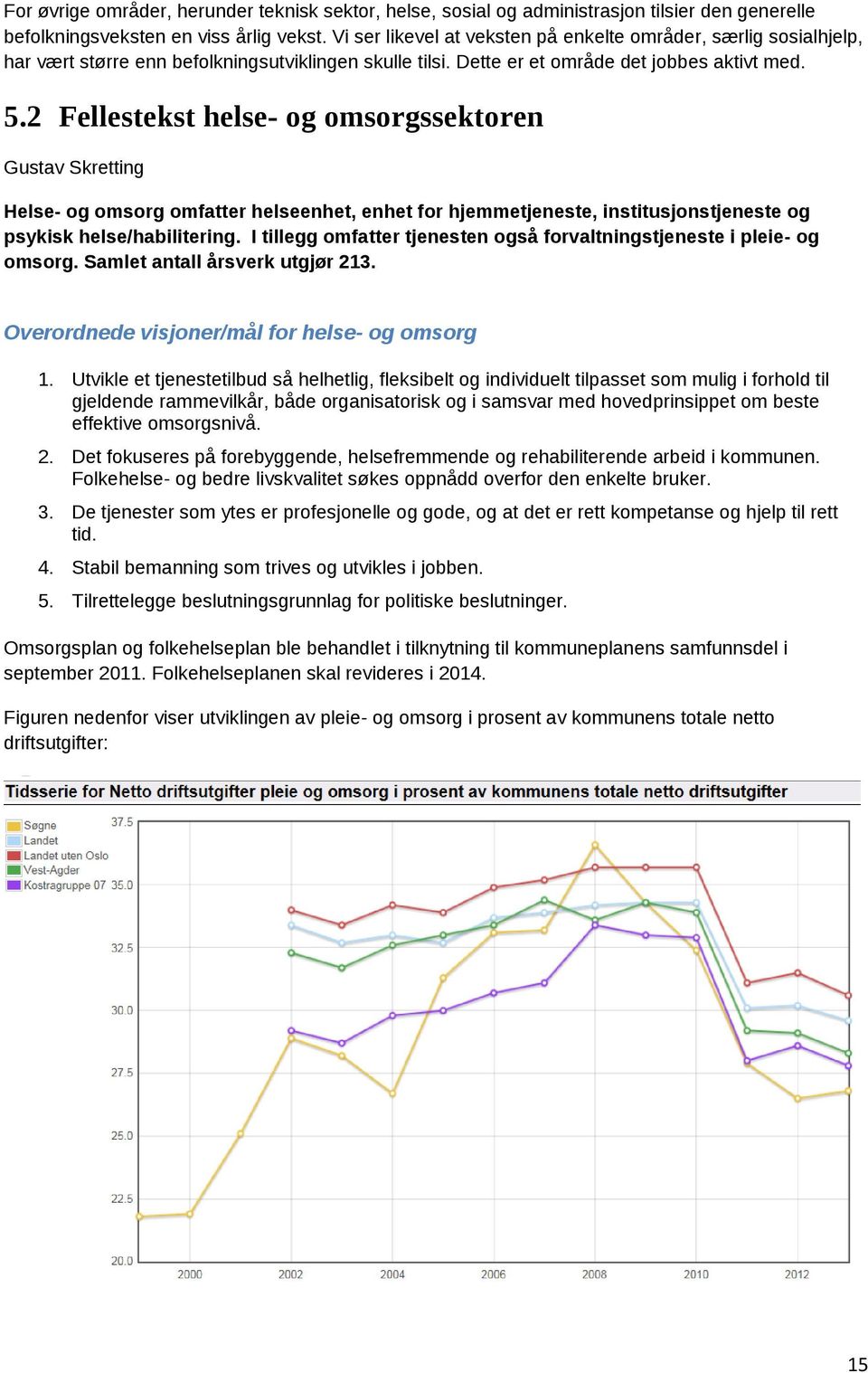 2 Fellestekst helse- og omsorgssektoren Gustav Skretting Helse- og omsorg omfatter helseenhet, enhet for hjemmetjeneste, institusjonstjeneste og psykisk helse/habilitering.