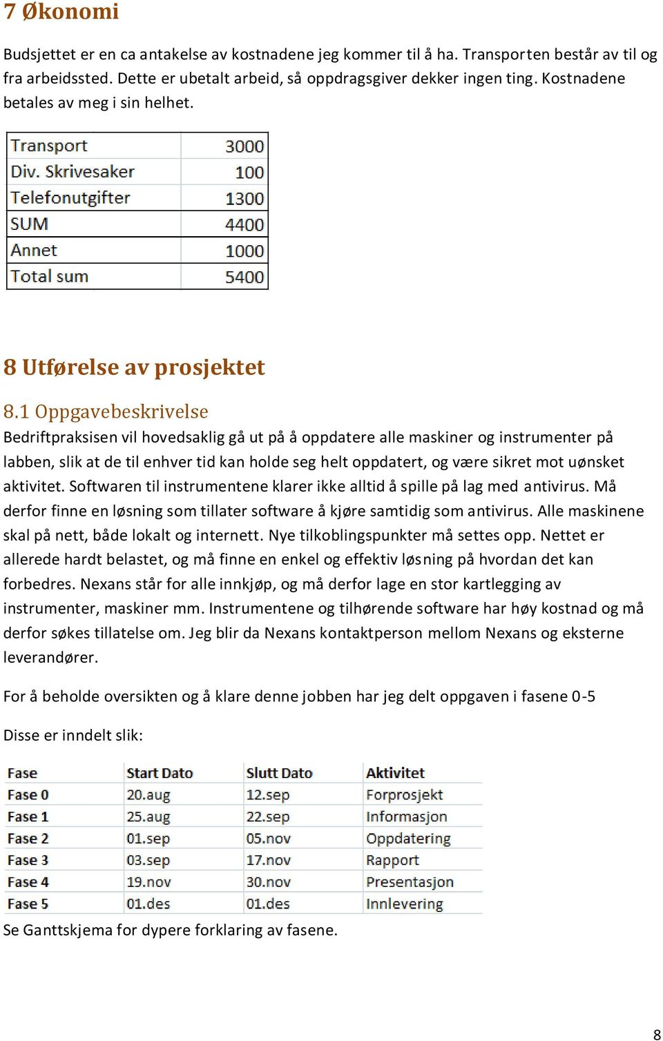 1 Oppgavebeskrivelse Bedriftpraksisen vil hovedsaklig gå ut på å oppdatere alle maskiner og instrumenter på labben, slik at de til enhver tid kan holde seg helt oppdatert, og være sikret mot uønsket