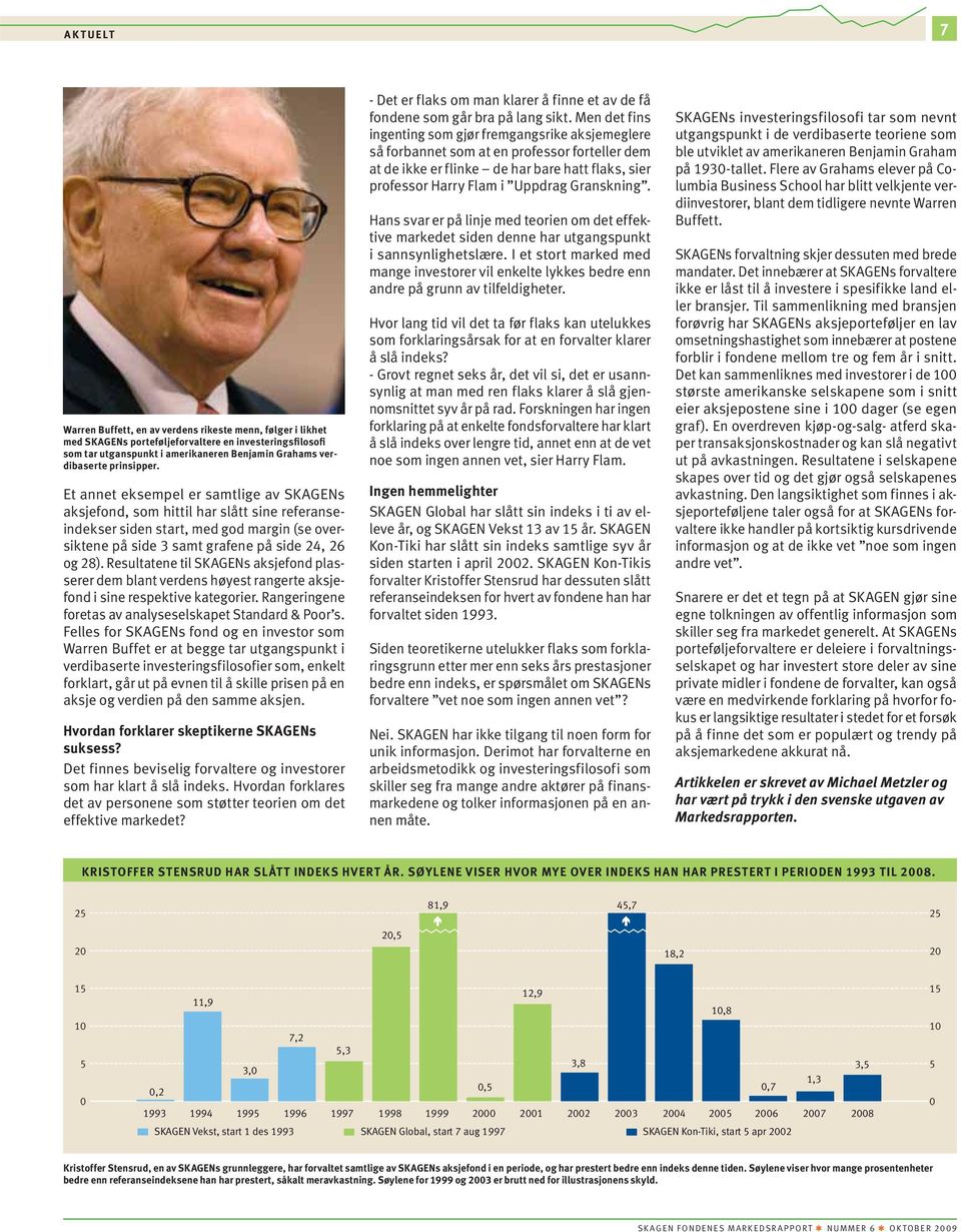 Resultatene til SKAGENs aksjefond plasserer dem blant verdens høyest rangerte aksjefond i sine respektive kategorier. Rangeringene foretas av analyseselskapet Standard & Poor s.