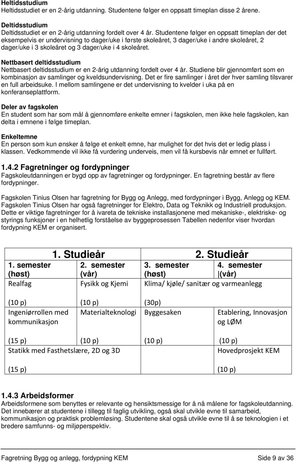 Nettbasert deltidsstudium Nettbasert deltidsstudium er en 2-årig utdanning fordelt over 4 år. Studiene blir gjennomført som en kombinasjon av samlinger og kveldsundervisning.