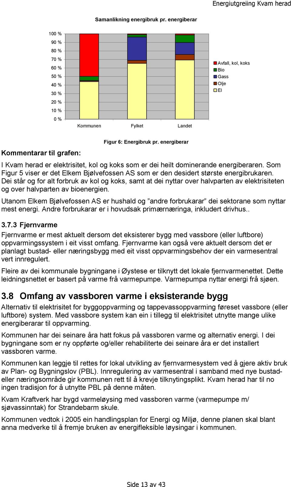 Som Figur 5 viser er det Elkem Bjølvefossen AS som er den desidert største energibrukaren.