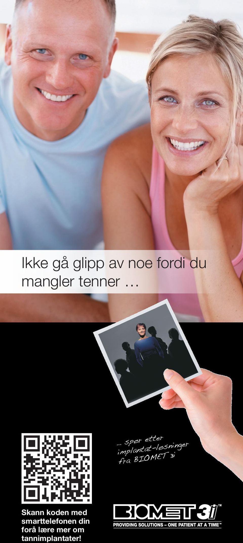 fra BIOMET 3i Skann koden med