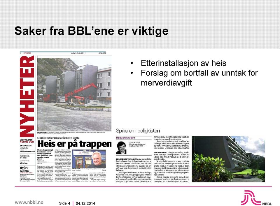 av heis Forslag om bortfall