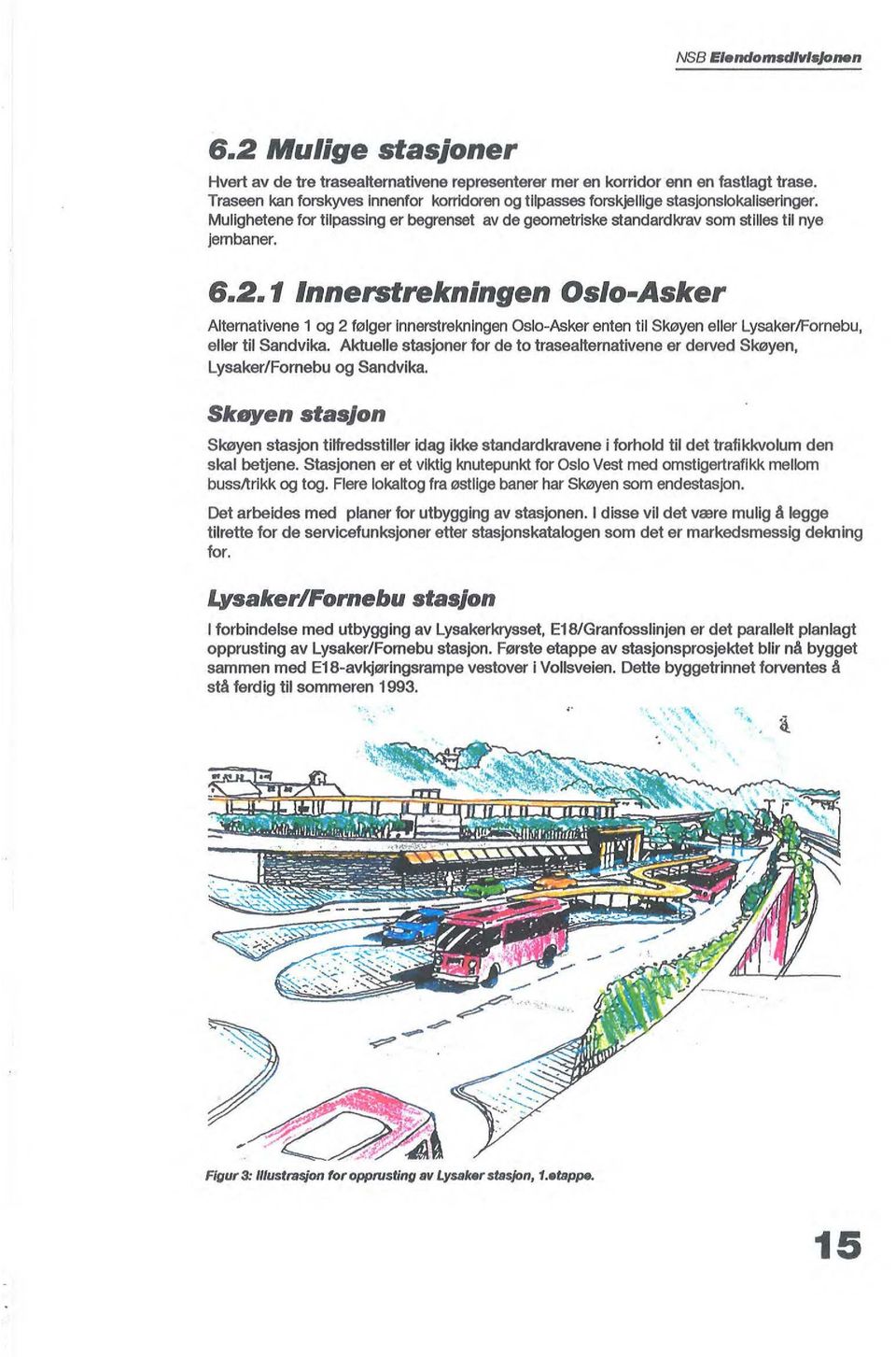 1 lnnerstrekningen Oslo-Asker Alternativene 1 og 2 følger lnnerstreknlngen Oslo-Asker enten til Skøyen eller Lysaker/Fornebu, eller til Sandvika.