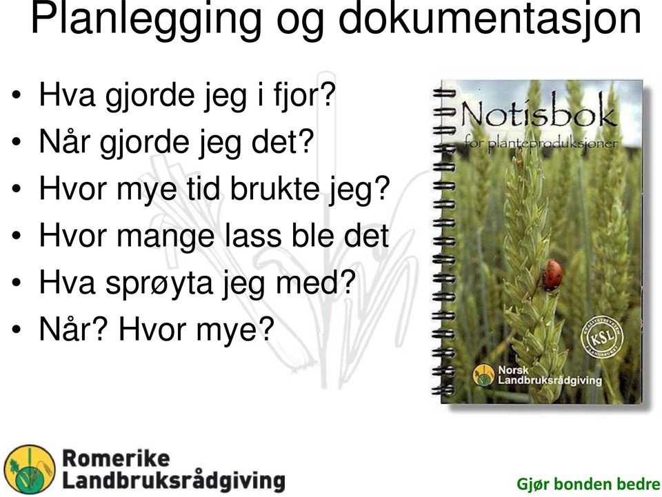 Hvor mye tid brukte jeg?