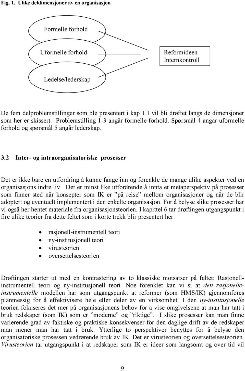 2 Inter- og intraorganisatoriske prosesser Det er ikke bare en utfordring å kunne fange inn og forenkle de mange ulike aspekter ved en organisasjons indre liv.