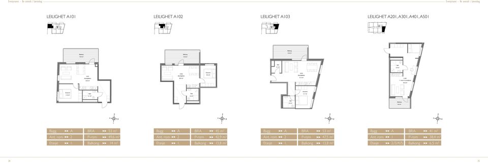 : 1 R: 41 m2 LKOG: 6,6 m2 1 13.8 m² 13.8 m² 3.1 m² 101 102 28.5 m² 10.0 m² 103 31.5 m² 201 33.6 m² 1. roms m/ sovealkove 3 11.9 m² 4.1 m² 11.7 m² 4.3 m² 6.6 m² 24 LEIL.R.: 101 P-ROM: ROM T.