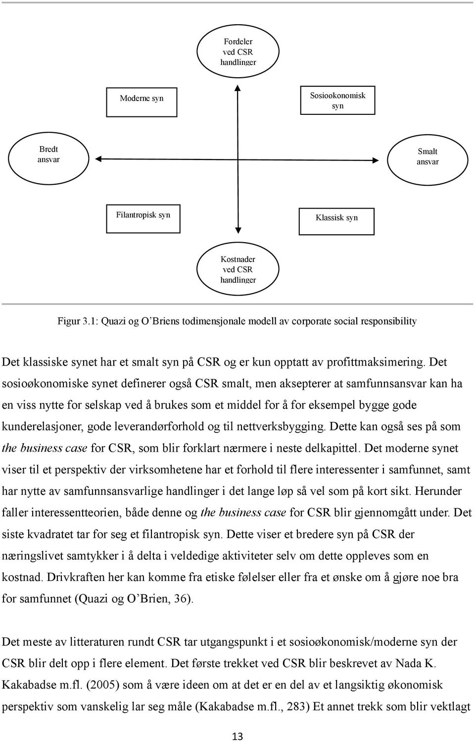 Det sosioøkonomiske synet definerer også CSR smalt, men aksepterer at samfunnsansvar kan ha en viss nytte for selskap ved å brukes som et middel for å for eksempel bygge gode kunderelasjoner, gode