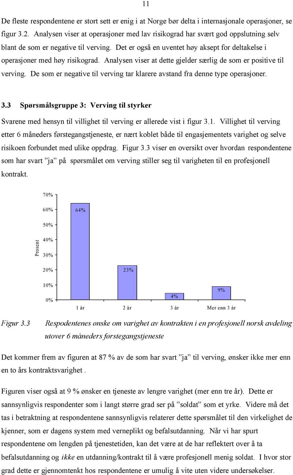 Analysen viser at dette gjelder særlig de som er positive til verving. De som er negative til verving tar klarere avstand fra denne type operasjoner. 3.