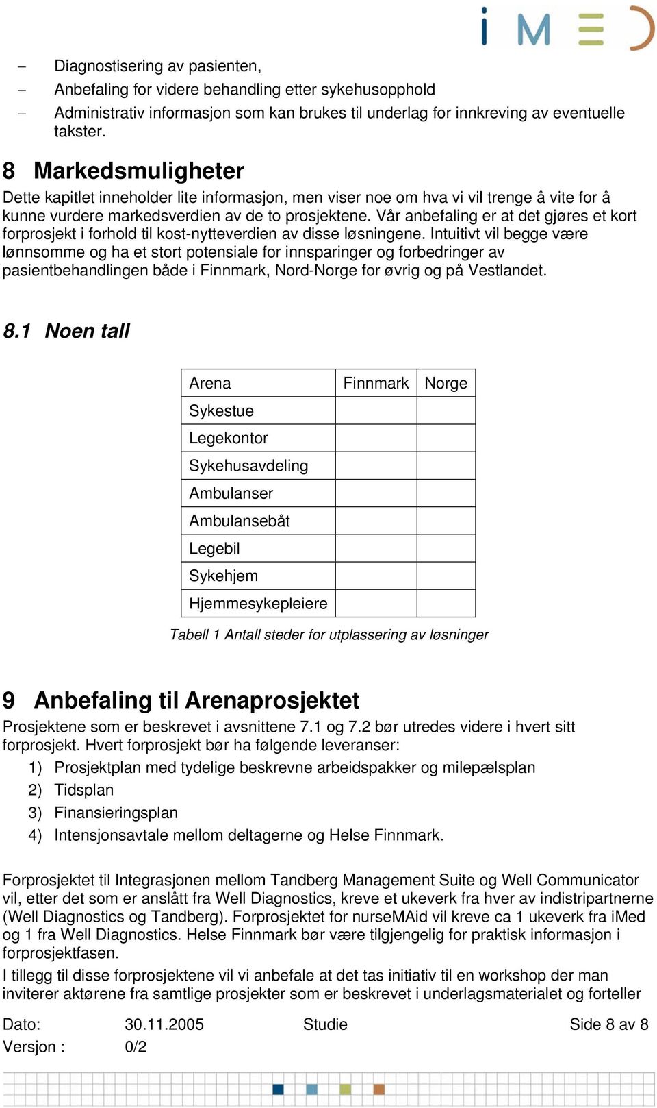 Vår anbefaling er at det gjøres et kort forprosjekt i forhold til kost-nytteverdien av disse løsningene.