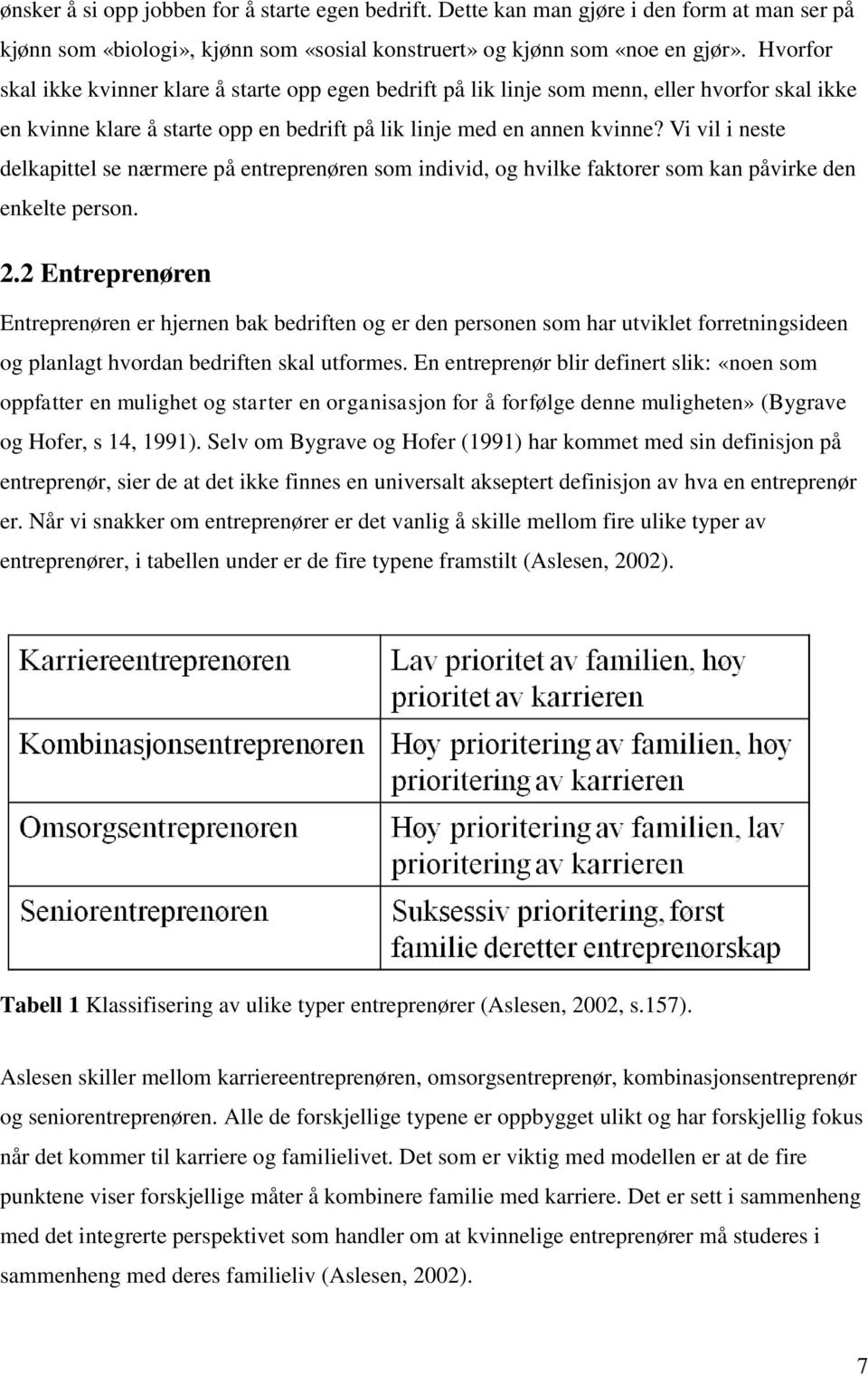 Vi vil i neste delkapittel se nærmere på entreprenøren som individ, og hvilke faktorer som kan påvirke den enkelte person. 2.