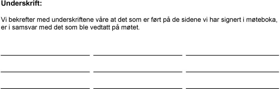 på de sidene vi har signert i