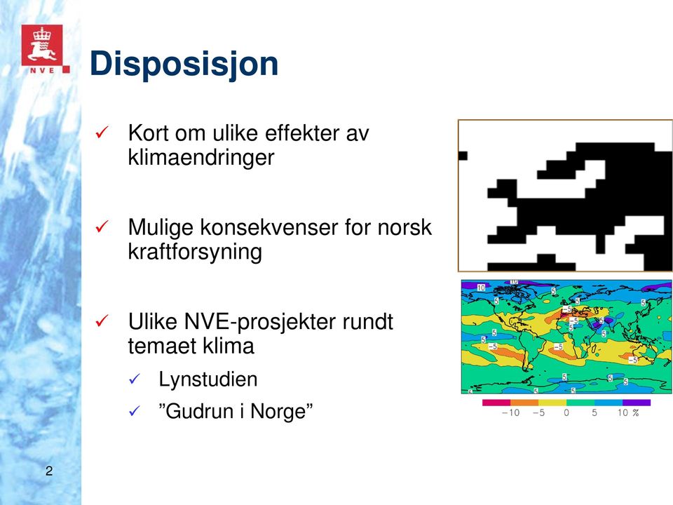 norsk kraftforsyning Ulike NVE-prosjekter