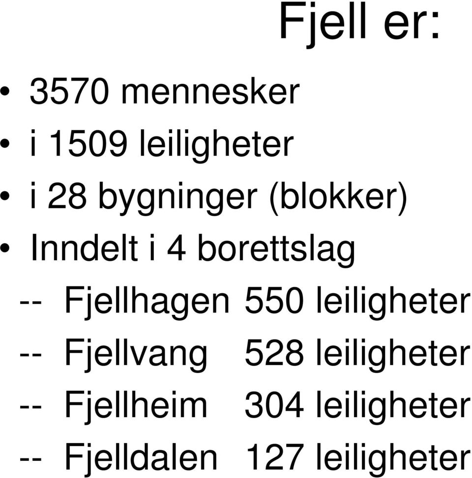 Fjellhagen 550 leiligheter -- Fjellvang 528