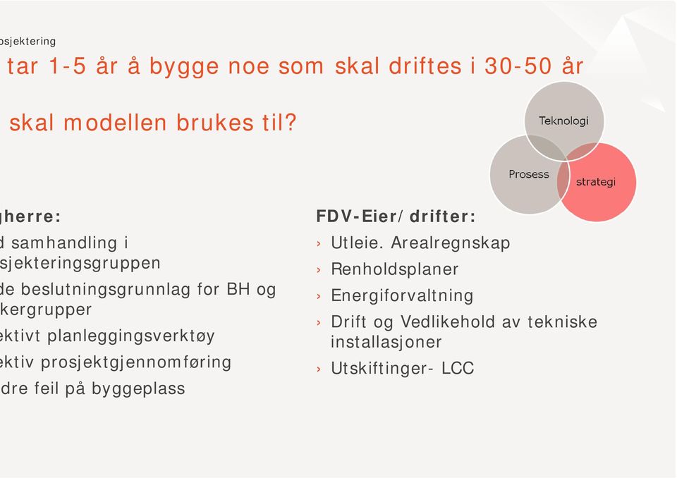 Arealregnskap jekteringsgruppen Renholdsplaner e beslutningsgrunnlag l for BH og