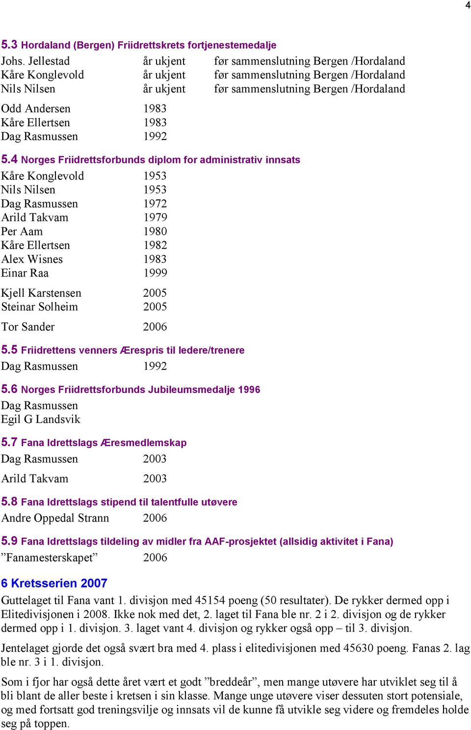 Kåre Ellertsen 1983 Dag Rasmussen 1992 5.