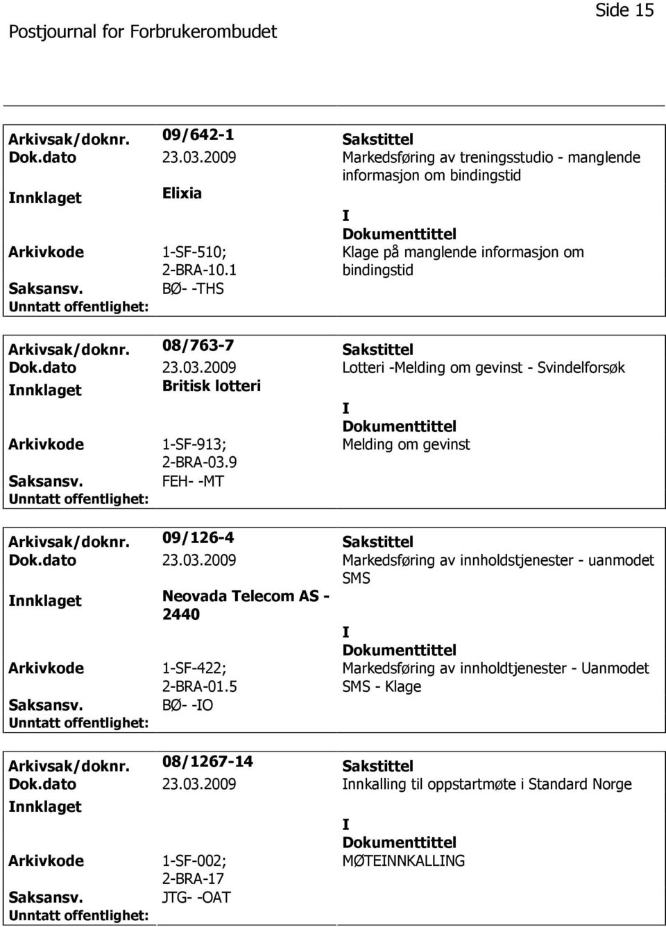 2009 Lotteri -Melding om gevinst - Svindelforsøk nnklaget Britisk lotteri 1-SF-913; 2-BRA-03.