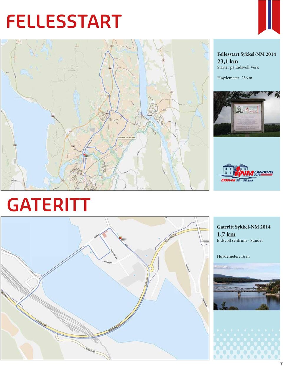 m gateritt Gateritt Sykkel-NM 2014 1,7 km