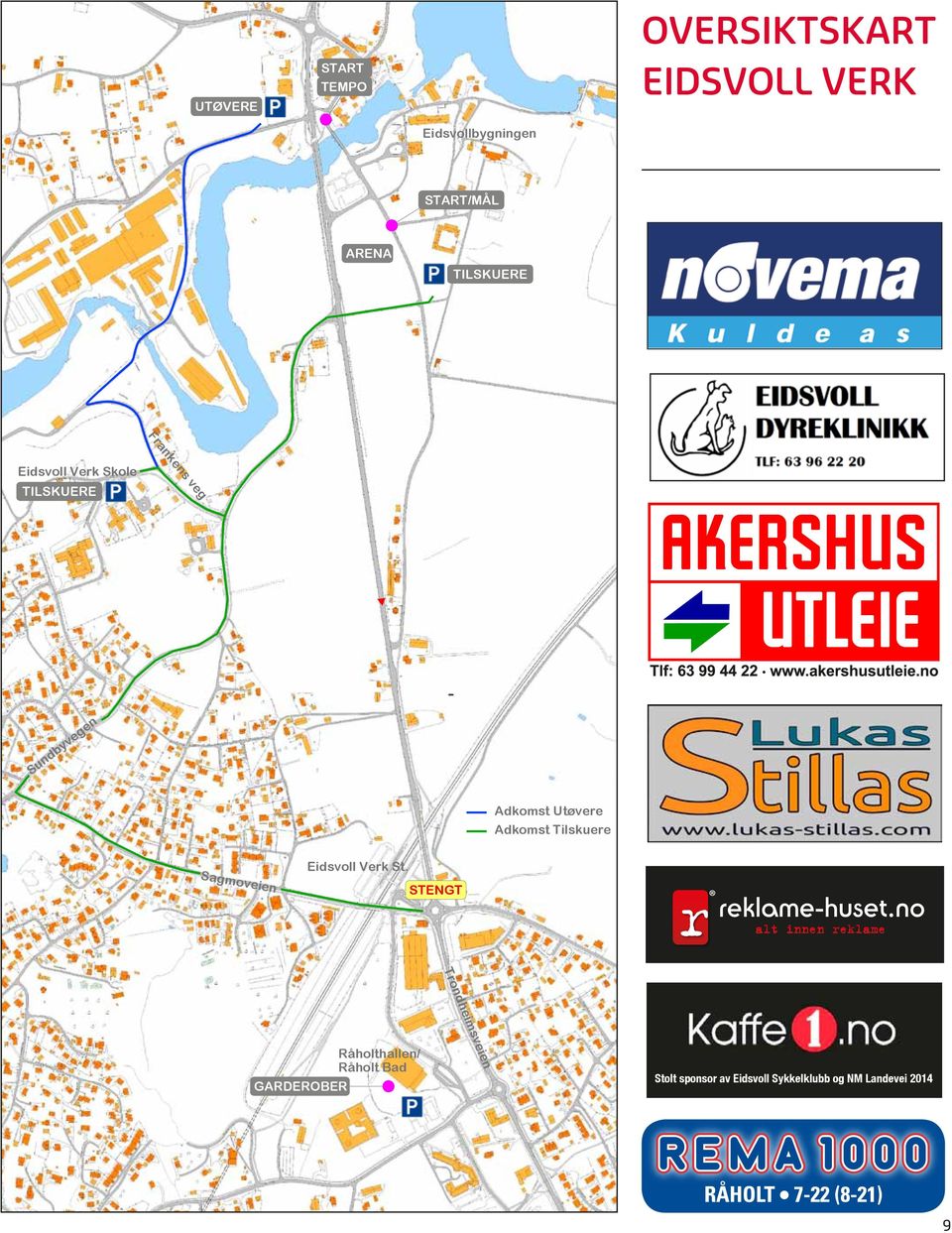 Adkomst Tilskuere Sagmoveien Eidsvoll Verk St.