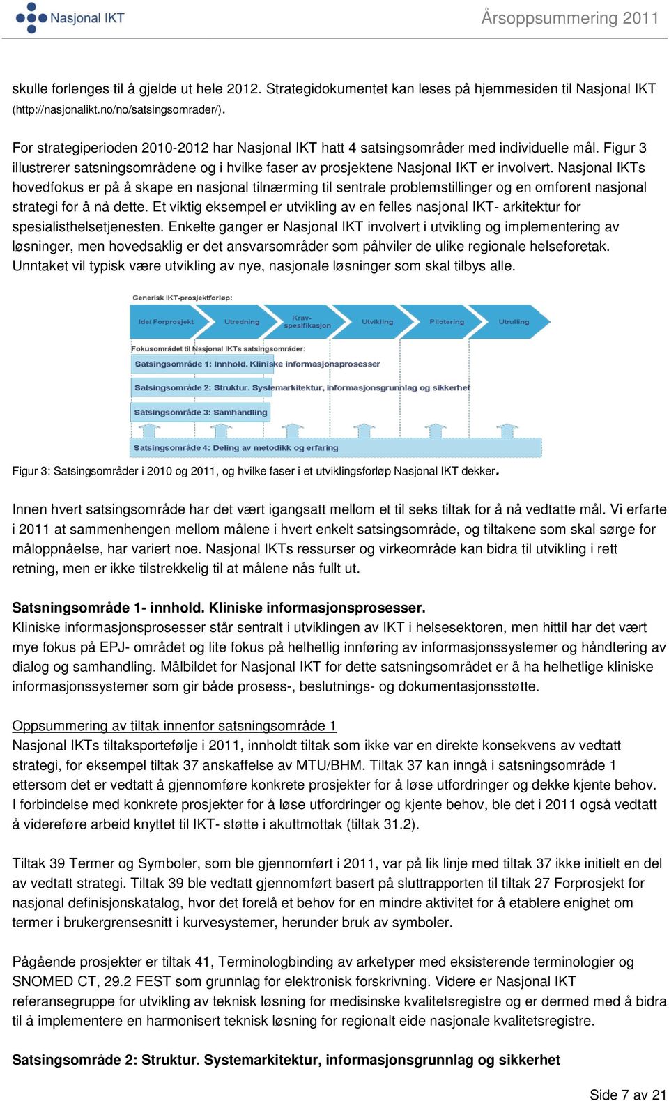 Nasjonal IKTs hovedfokus er på å skape en nasjonal tilnærming til sentrale problemstillinger og en omforent nasjonal strategi for å nå dette.