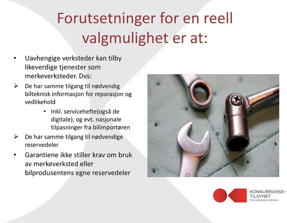 at: Inkl. servicehefte(også de digitale), og evt.