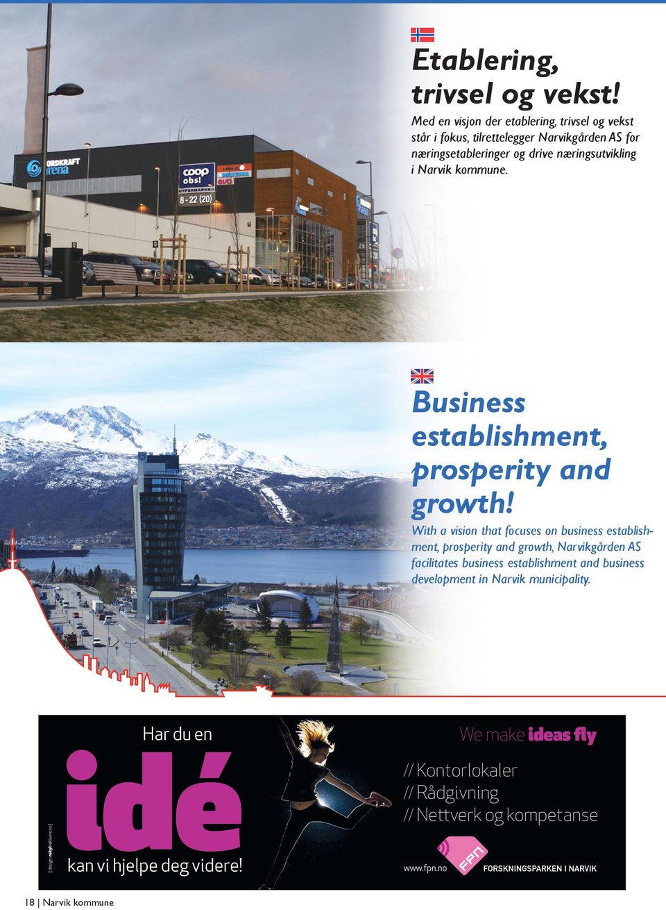 Narvik kommune. Business establishment, prosperity and growth!
