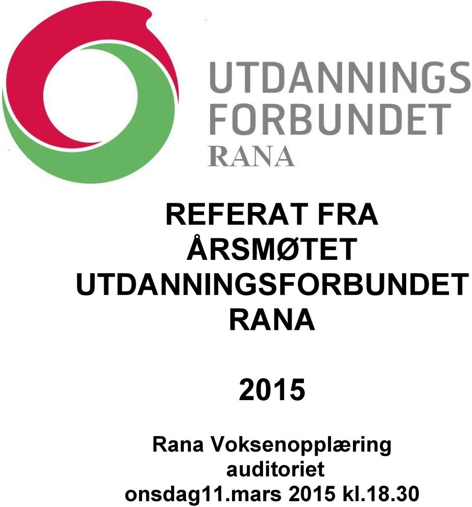 2015 Rana Voksenopplæring