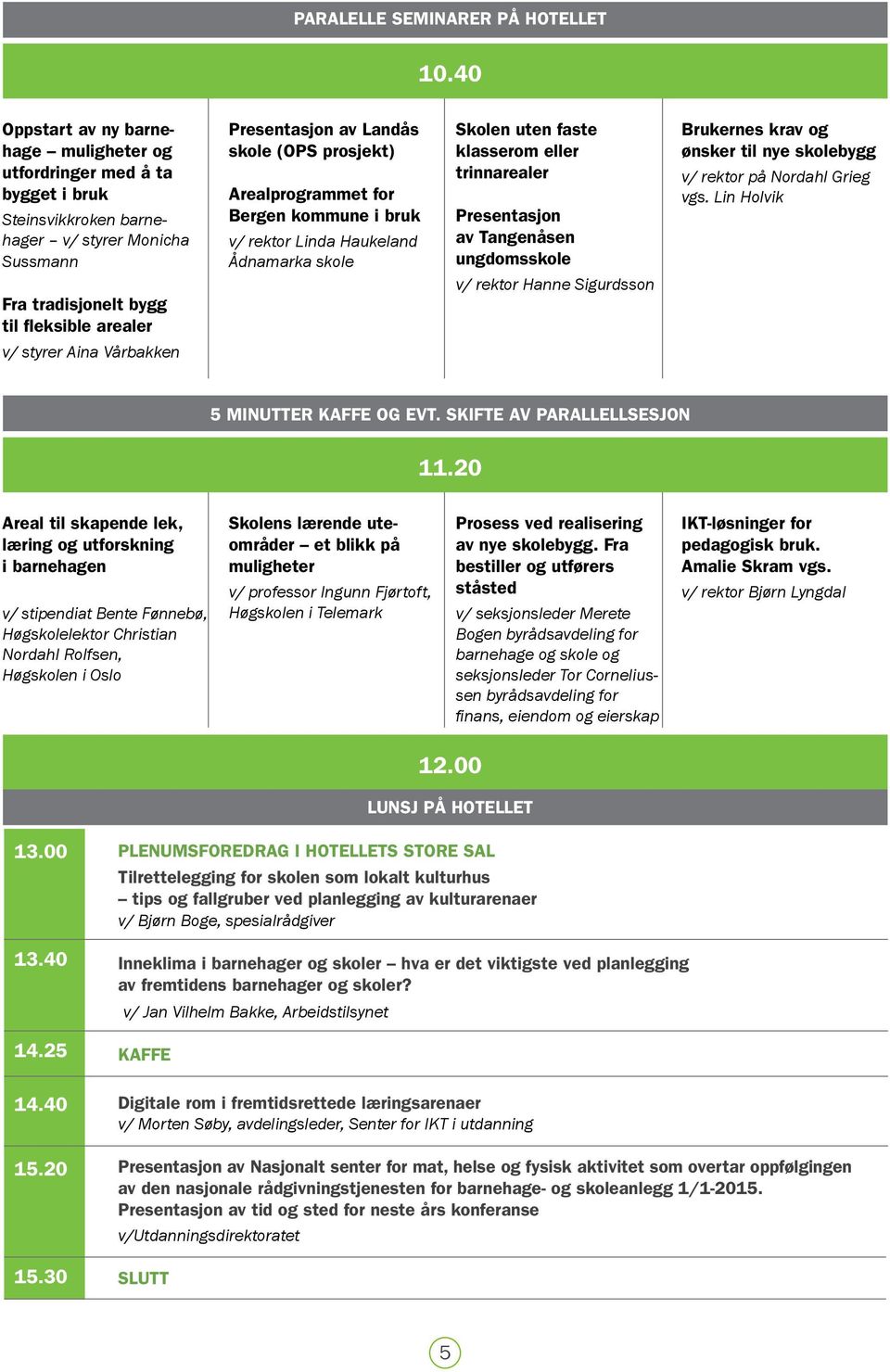 skole (OPS prosjekt) Arealprogrammet for Bergen kommune i bruk v/ rektor Linda Haukeland Ådnamarka skole Skolen uten faste klasserom eller trinnarealer Presentasjon av Tangenåsen ungdomsskole v/