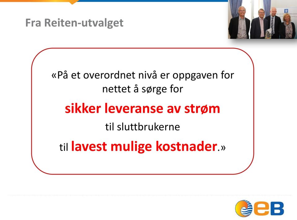 for sikker leveranse av strøm til