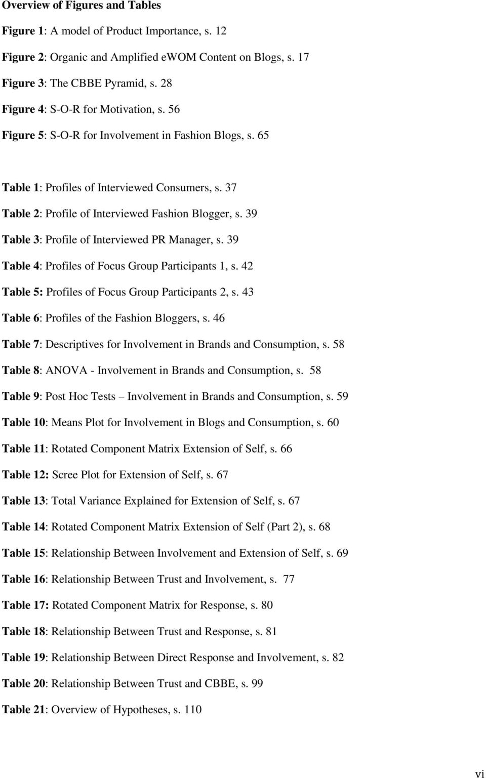 39 Table 3: Profile of Interviewed PR Manager, s. 39 Table 4: Profiles of Focus Group Participants 1, s. 42 Table 5: Profiles of Focus Group Participants 2, s.