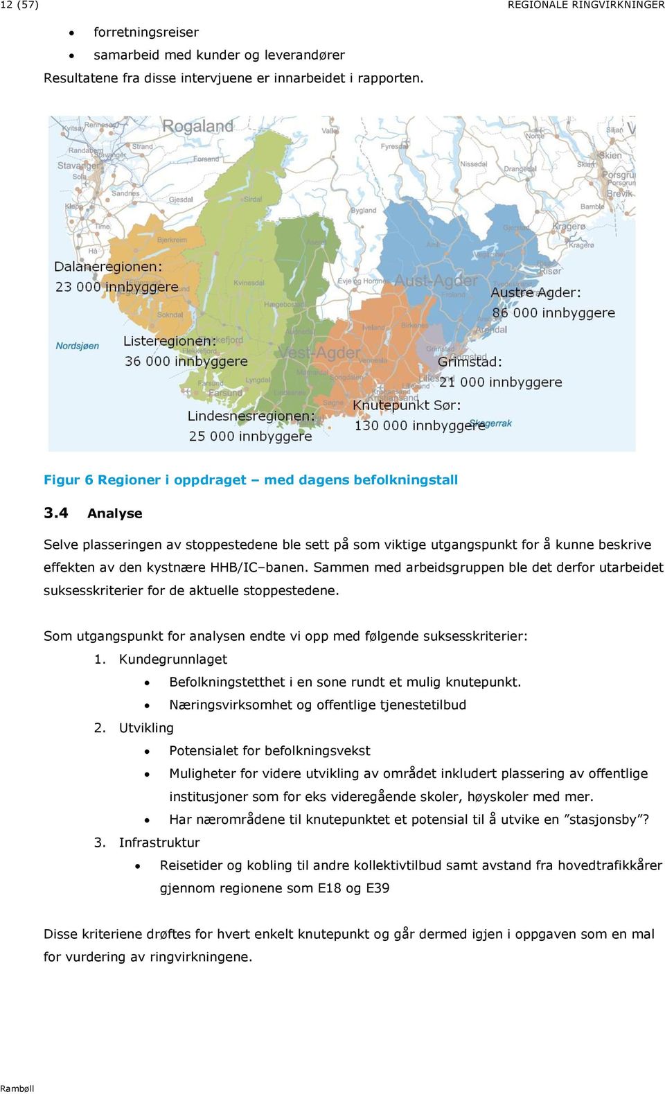 Sammen med arbeidsgruppen ble det derfor utarbeidet suksesskriterier for de aktuelle stoppestedene. Som utgangspunkt for analysen endte vi opp med følgende suksesskriterier: 1.