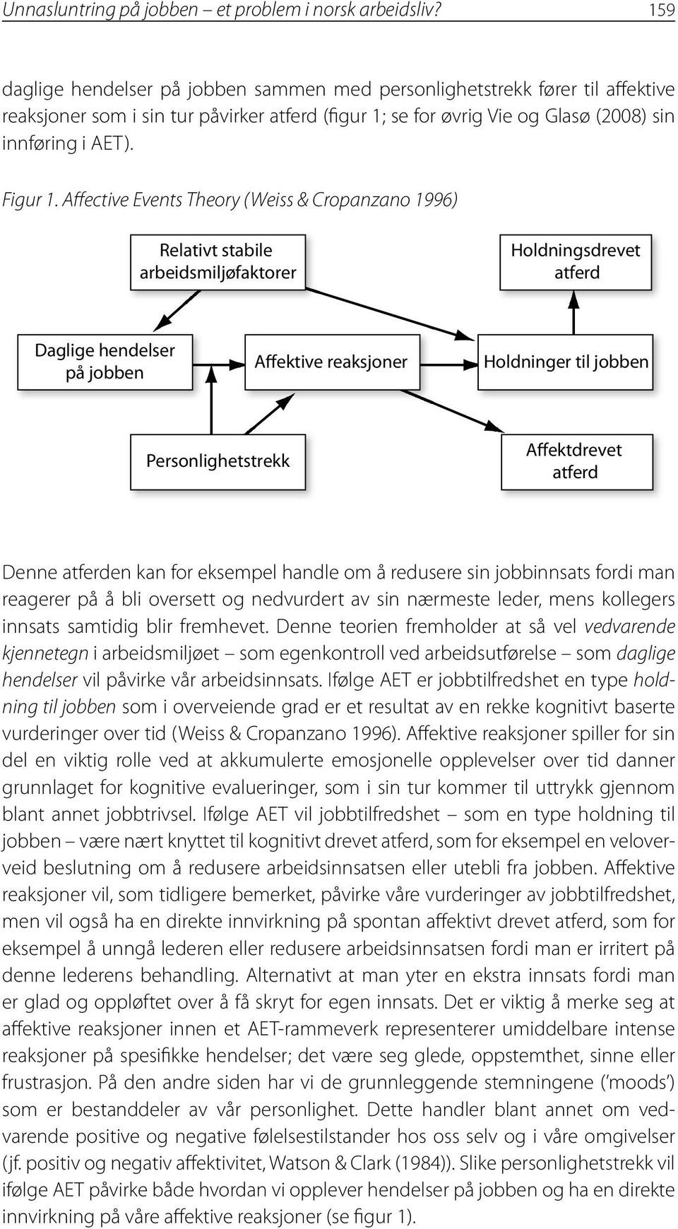 Affective Events Theory (Weiss & Cropanzano 1996) Relativt stabile arbeidsmiljøfaktorer Holdningsdrevet atferd Daglige hendelser på jobben Affektive reaksjoner Holdninger til jobben