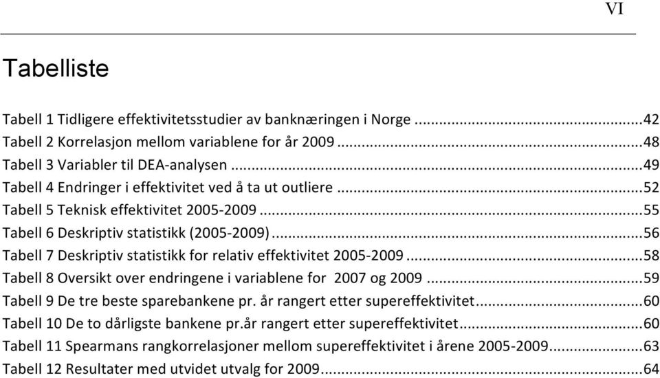 .. 56 Tabell 7 Deskriptiv statistikk for relativ effektivitet 25-29... 58 Tabell 8 Oversikt over endringene i variablene for 27 og 29... 59 Tabell 9 De tre beste sparebankene pr.