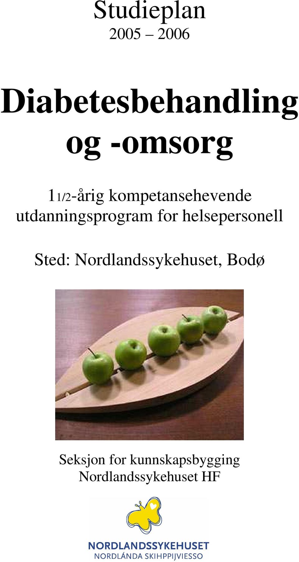 utdanningsprogram for helsepersonell Sted: