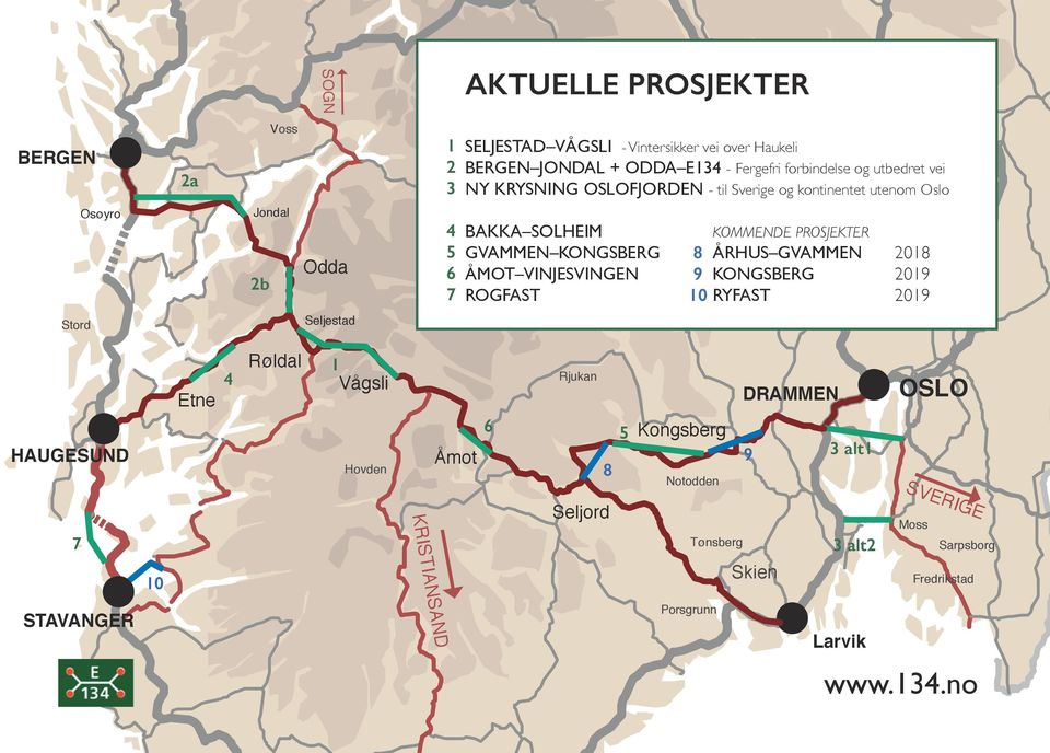 VINJESVINGEN ROGFAST 8 KOMMENDE PROSJEKTER ÅRHUS GVAMMEN 2018 9 KONGSBERG 2019 10 RYFAST 2019 Stord Seljestad Etne 4 Røldal 1 Vågsli Rjukan DRAMMEN OSLO