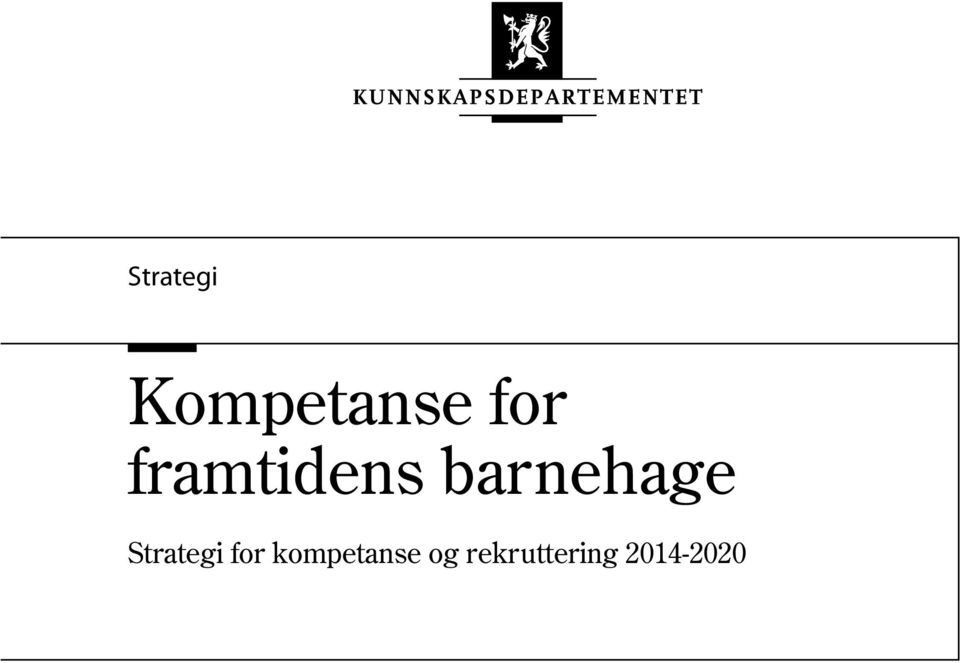 Strategi for kompetanse