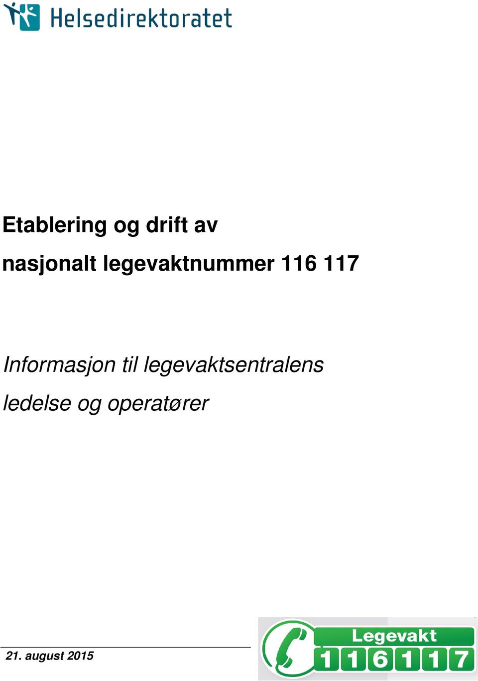 117 Informasjon til